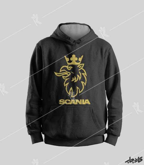 سویشرت مشکی اسکانیا عقاب Scania